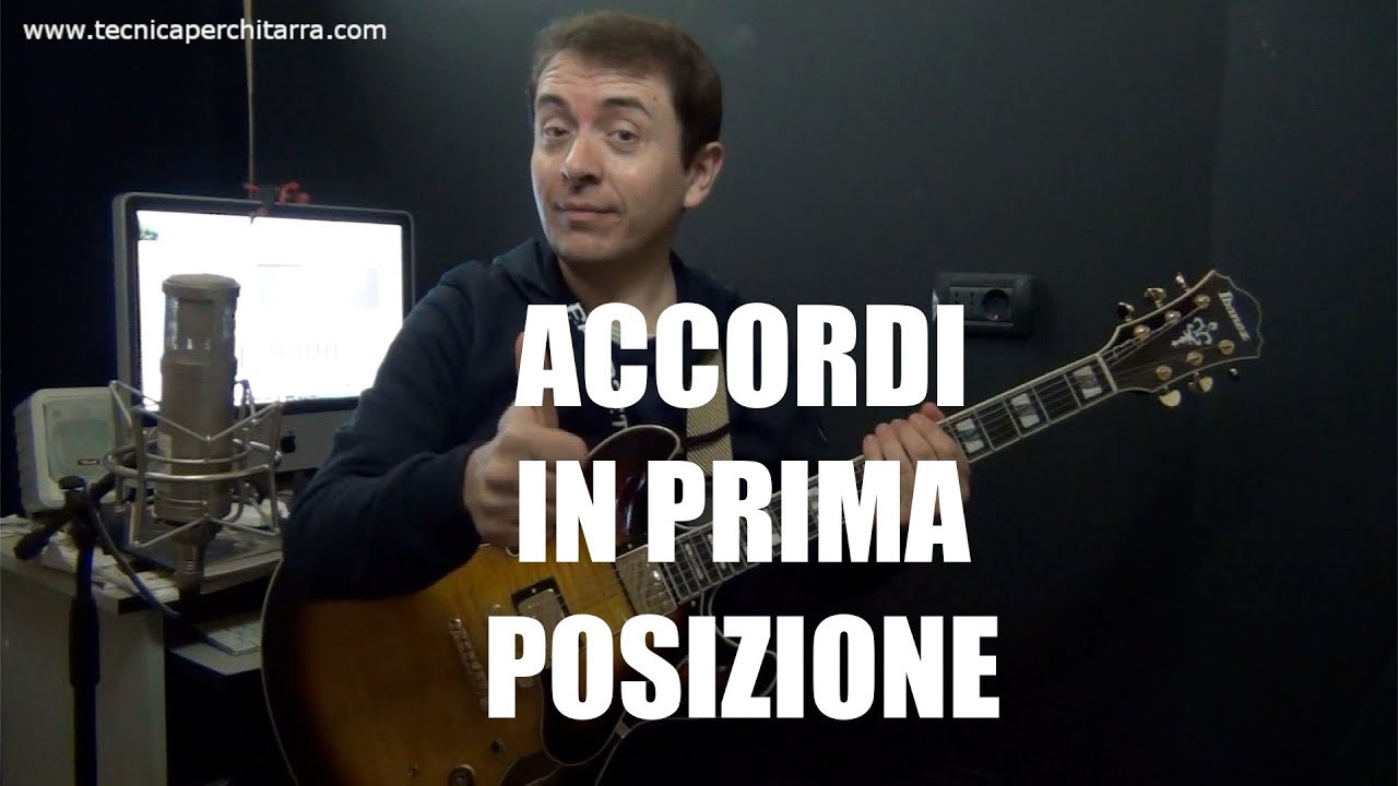 Lezioni di chitarra: accordi in prima posizione